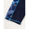 thumbnail image 6 of YONGHS Kids Boys 2 Piece Long Sleeve Swimsuit UPF 50+ Sun Protection Bathing Suit Swimwear Navy Blue Shark 2-3, 6 of 7