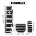 thumbnail image 4 of Unique Bargains 3pcs Foot Pedal Brake Gas Pedal Pad Footrest Pedal Non Slip Foot Pedal Pad Covers for Land Rover, 4 of 6