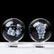 thumbnail image 4 of Adornos Bola de cristal de Navidad Bola de grabado de Papá Noel Decoración de mesa de Navidad Bola de cristal Adornos navideños transparentes, 4 of 5