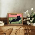 thumbnail image 6 of Vintage Gold Framed Funny Black Cat Martini Wall Art, Bar Cart Decor, Eclectic Cute Cat Cocktail Canvas Prints Paintings, Whimsical Pictures Artwork for Bedroom Living Room Home Decor 12x16 inch, 6 of 14