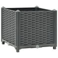 thumbnail image 5 of vidaXL Planter Raised Flower Bed with Rattan Look Plant Box Polypropylene, 5 of 135