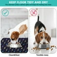 thumbnail image 2 of Space Galaxy Dog Feeding Mat - Absorbent Non-Slip Pet Food Mat with Astronaut Design - Waterproof Dog Bowl Mat for Messy Eaters - 4-Layer Protection (Starry Night Sky), 2 of 2