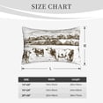 thumbnail image 4 of Lsque Cows Grazing On The Meadow 2 Pattern Pillow Case – Soft & Cozy Throw Pillow Cover, Hypoallergenic Cushion Case for Sleeping Women with Envelope Closure-20"x30", 4 of 6