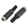 thumbnail image 3 of 8pcs 5.5mm x 2.1mm Plastic Housing Female DC Power Inline Plug Coupler Connector, 3 of 4