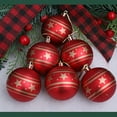 thumbnail image 7 of 6 Pcs Christmas Tree Decorations Christmas Ball Hanging Ornaments, Shatterproof Electroplating Christmas Balls for Christmas Decoration 2.36 Inch Multicolor, 7 of 7