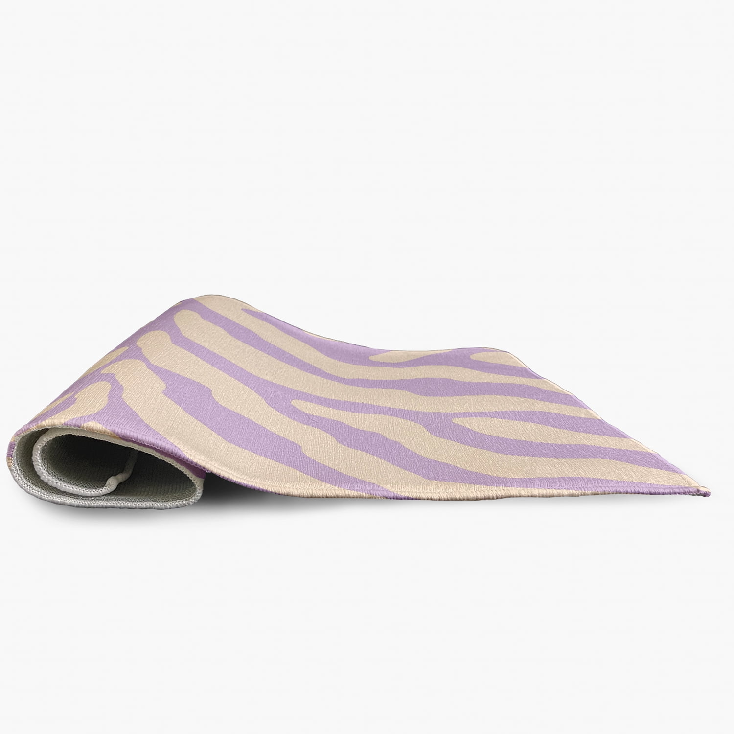 Simply Daisy 3' x 5' Lilac Animal Stripe Spring Chenille Indoor/Outdoor Rug