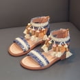 thumbnail image 2 of Godom Sandals for Girls Summer Open Toe Flats Shoes Dress Sandal for Toddler Little Big Kid, 2 of 6