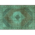 thumbnail image 1 of Ahgly Company Indoor Rectangle Persian Turquoise Blue Traditional Area Rugs, 3' x 5', 1 of 4