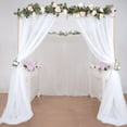 thumbnail image 2 of Efavormart 10ft | 4 Post Gold Metal DIY Photography Backdrop Stand, Wedding Arch Canopy Tent, 2 of 11