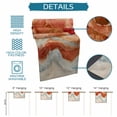thumbnail image 7 of Hokiten Table Runners 120 Inches Long Dress Scarves, Burnt Orange Coastal Farmhouse Coffee/Dining/Kitchen Table Runner for Living Room, Summer Beach Nautical Abstract Art 13x120 Inch, 7 of 7