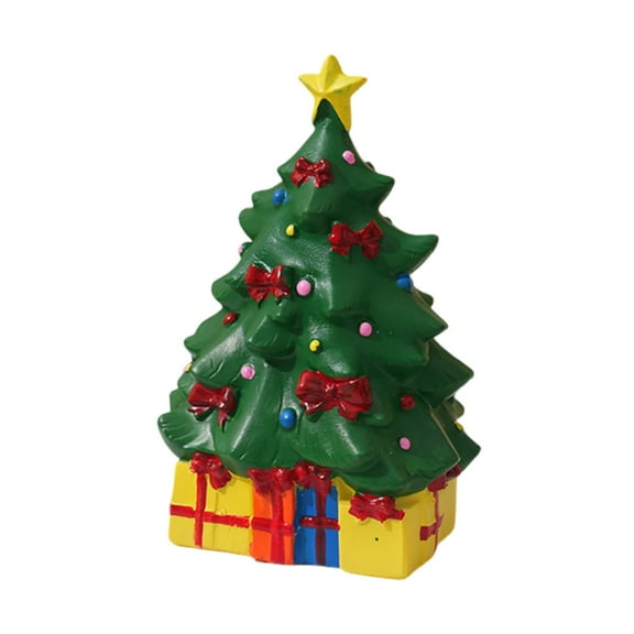 Christmas Tree Aquarium Ornament Pumpkin Holiday Decoration for Aquarium Betta Fish Landscaping Christmas Decor (Snowman Tree)