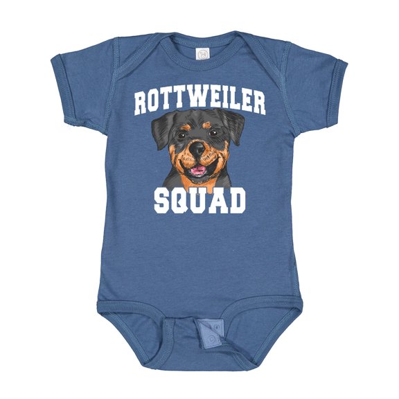 Inktastic Dog Rottweiler Squad Boys or Girls Baby Bodysuit