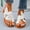 White, variant on Women Summer Bow Tie Slippers Flat Espadrille Sandals Casual Breathable Open Toe Sandals Elegant Slip on Slides Sandals Playwear(Beige,6.5)