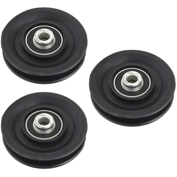 3 PC Fitness Equipment Gym Pulley Wheel Pulleys for Rope Workout Machines for Home Pulley Wheels