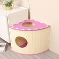 thumbnail image 6 of OAVQHLG3B Cat House Pet Bed Prevents Furniture Damage Portable Grinding Claw Scratch Pad Hideaway Bed Felt Kitten Cave for Indoor Cats, 6 of 6