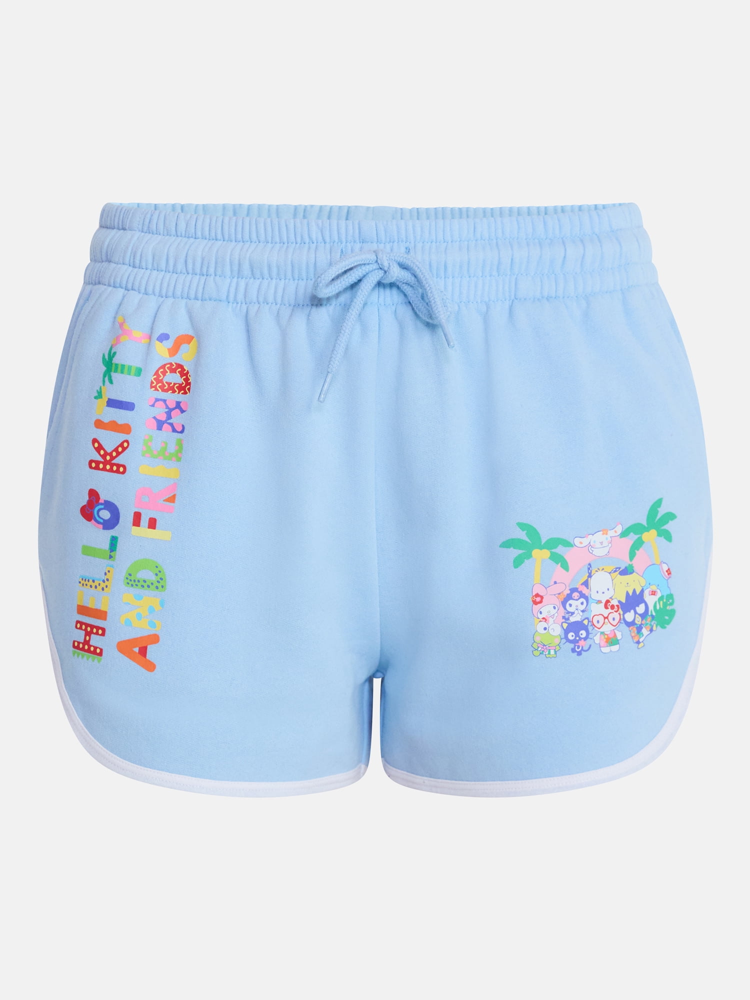 Hello Kitty and Friends Women's Graphic Fleece Dolphin Shorts, Sizes XXS-XXL