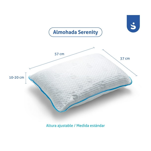 SENSEI Almohada de Memory Foam triturado Ajustable 1 Serenity SENSEI Serenity Walmart en linea