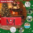 thumbnail image 4 of Bolsa de almacenamiento para árbol de Navidad LUCDNC, resistente, 7.5 pies, roja, 4 of 7