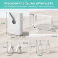 thumbnail image 5 of 6Pcs Bogg Bag Accessory Set White Insert Pouch Phone Holder Hooks Keychain for Beach Tote Gift, 5 of 8