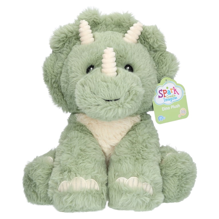 Spark Create Imagine Dino Plush, Green, 11 Inches photo 3