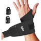 thumbnail image 1 of wonima11 2-Pack Weightlifting Wrist Wraps, Durable Thick Neoprene Wrist Brace Support for Powerlifting, Gym Workouts, Tennis | Pain Relief for Carpal Tunnel, Arthritis, Tendonitis - Adjustable (Black), 1 of 1