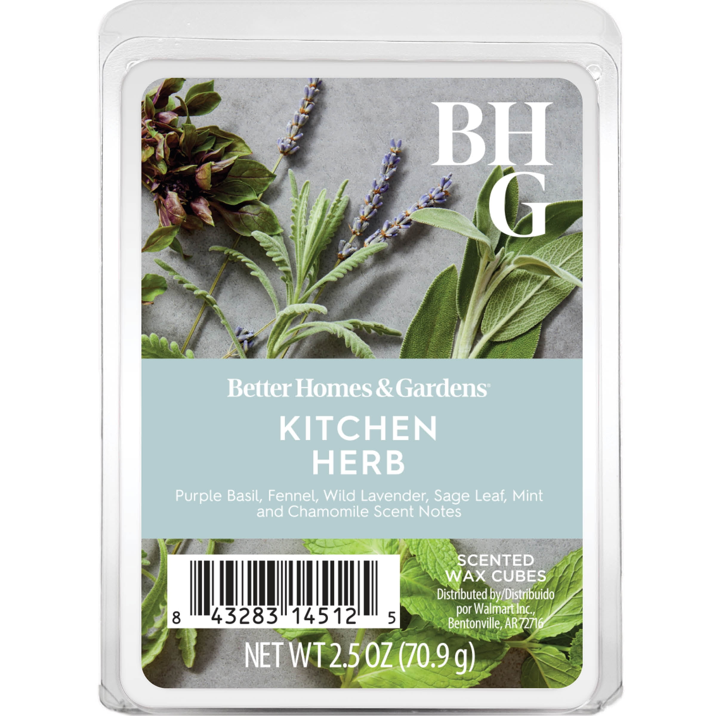 (5 pack) Kitchen Herb Scented Wax Melts, Better Homes & Gardens, 2.5 oz (1-Pack)