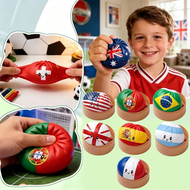 Dumpling Squishies Squishies Fidget Toys National Flag Glitter Dumpling, Glitter Dumpling Squeeze with Box, Dumplings Sensory Squeeze Toys for ADHD,Party Favor Gift