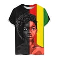 thumbnail image 4 of T-Shirt à Manches Courtes Imprimé pour Homme à Col Rond Mois du Patrimoine Léger Tenue Décontractée, 4 of 4