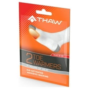 THAW Air-Activated Disposable Toe Warmers, Unique Design Reacts with Air Creating a Safe and Long Lasting Toe Warmer, Disposable Pack of 10, Orange