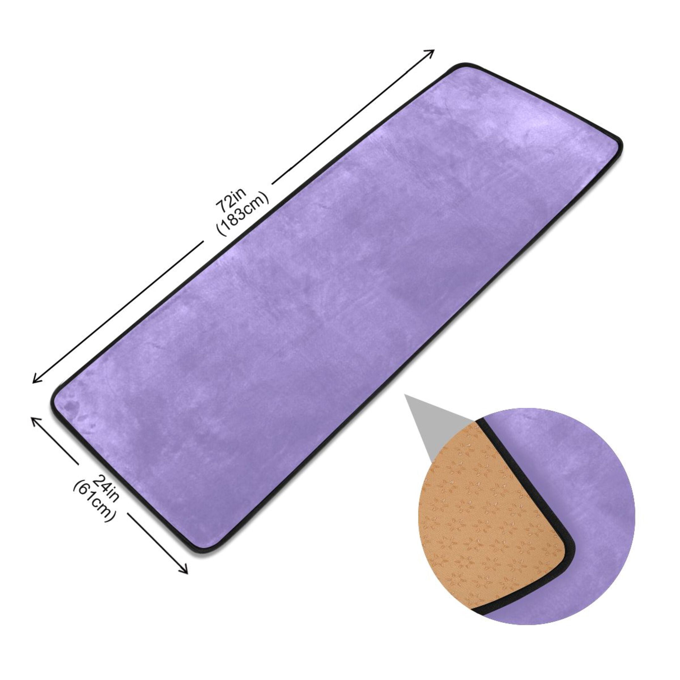 Ryvnso Lavender Purple Hallway Runner Rugs Floor Carpet Non Slip Entryway Mat 2' x 6'