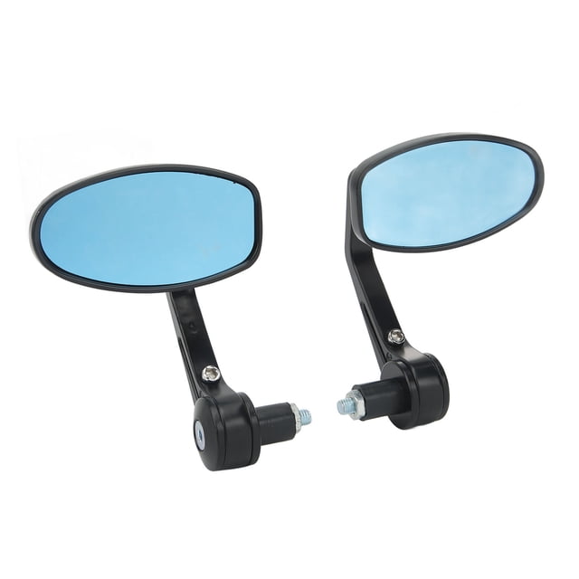 Espejos retrovisores laterales para motocicleta 1 par 7/8in Espejos retrovisores para motocicleta Reemplazo del espejo lateral del extremo de la barra de la manija universal para GSF1250 GSF600