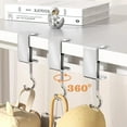 thumbnail image 5 of 6 Pcs Adjustable Table Hooks for Hanging Bags, Heavy Duty Metal Backpack Hooks for Desk, 5 of 7
