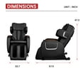 thumbnail image 7 of BestMassage Zero Gravity Full Body Electric Shiatsu Massage Chair with Wireless Bluetooth Speaker,Texans, 7 of 7