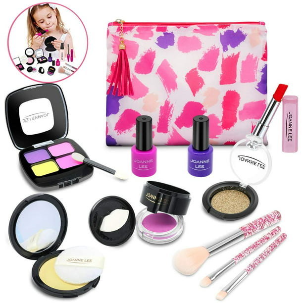 Pretend Makeup for Kids Cosmetic Toys Kit for Girls Toddlers Makeup ...