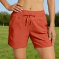 thumbnail image 2 of GigrtiJin Women's Athletic Shorts Quick Dry Elastic High Waisted Shorts Running Gym Yoga Lightweight Shorts with Pockets, 2 of 8
