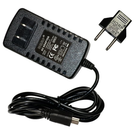 HQRP AC Adapter for OneTouch Verio IQ Blood Glucose Monitoring System Meter Power Supply Cord Adaptor Charger + Euro Plug