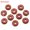 Red Jasper, variant on Chakra Natural 18mm Doughnut Pendant Crystal Carved Stone Amulet DIY Necklaces-Unakite-Only 1PC (Random Pick)