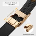thumbnail image 4 of WHIPPY Women Leather Belt with Automatic Buckle Ladies Ratchet Leather Belts for Jeans Dresses Pants, 4 of 7