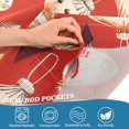 thumbnail image 5 of Yayeee Kitchen Curtains Tier Set of 2 Light Filtering 57"x24" Over Sink Window Panels, Christmas Ornaments Pattern, 5 of 7