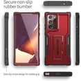 thumbnail image 5 of ExoGuard For Samsung Galaxy Note 20 Ultra 5G Case, Full-Body Phone Case with Kickstand (Red), 5 of 7