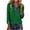 03# Green, variant on Women's Knit Sweater with Denim Collar Slim Fit Stretchy Ribbed Button-Up Pullover Casual Long Sleeve Winter Tunic Top S-3XL