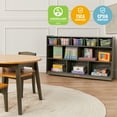 thumbnail image 5 of ECR4Kids 5+5 Cubby and Storage Mobile Tray Cabinet, Classroom Furniture, Grey Wash, 5 of 9