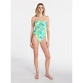 thumbnail image 2 of No Boundaries Halter Bandeau One Piece Swimsuit, Women's XXS-XXL, 2 of 5