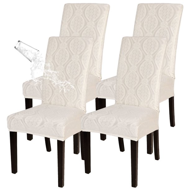 Set de 4 Fundas Impermeables para Sillas de Comedor SearchI Beige