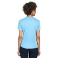 thumbnail image 3 of UltraClub Women's Cool & Dry Sport V-Neck Basic Tee Shirt 8400L, 3 of 3