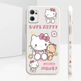 thumbnail image 1 of Liquid Silicone Case For Oppo Reno 9 8 7 7SE 6 5 4 4SE 3 Pro Plus 4G 5G Cover Anime Cute Hello Kitty Colour Fundas Cqoues Shell LXY, 1 of 7