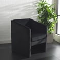 thumbnail image 5 of SAFAVIEH Ylva Modern Style Accent Chair, Black Velvet, 5 of 13
