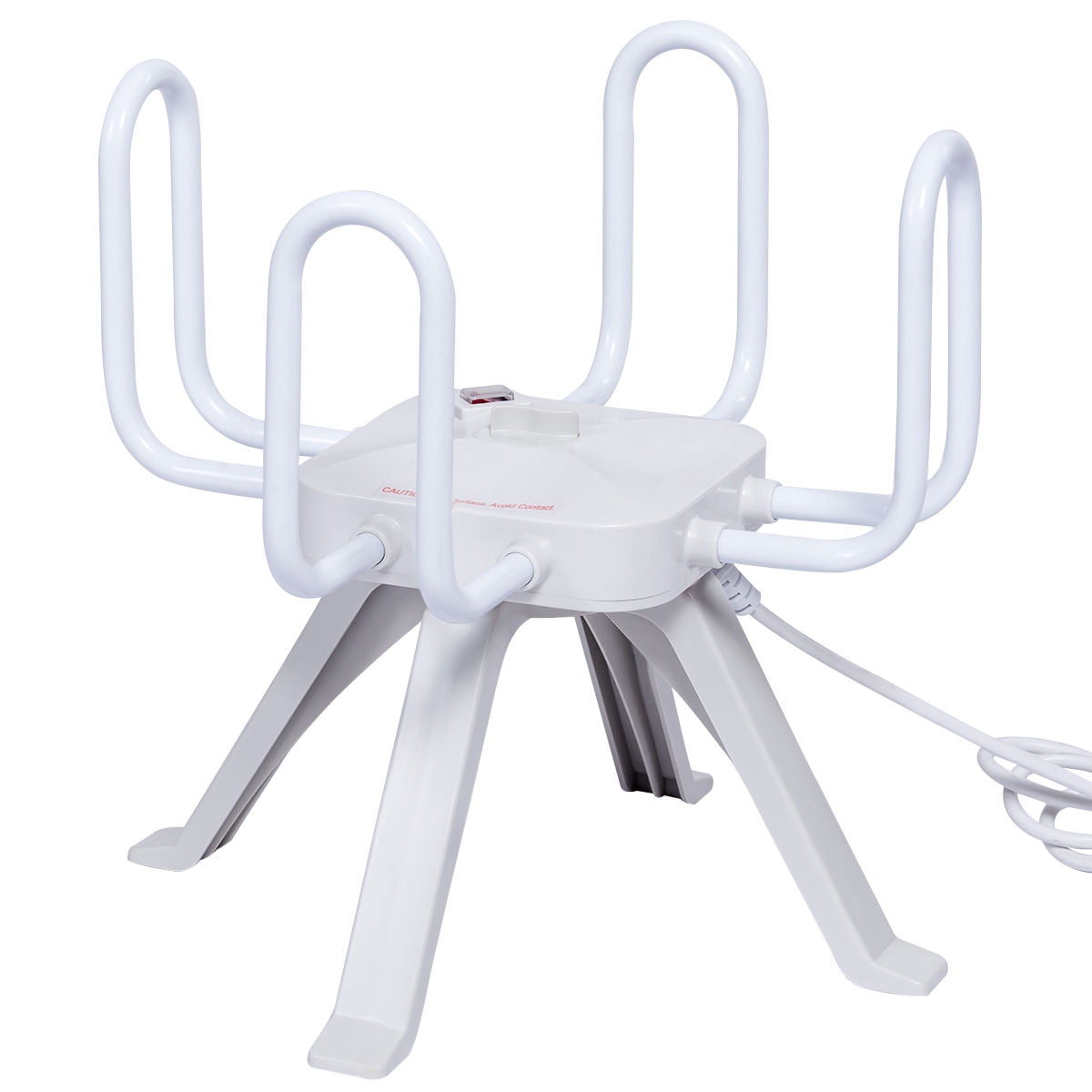 Gymax Portable Electric Shoe Drying Rack Dries Dehumidifies Walmart