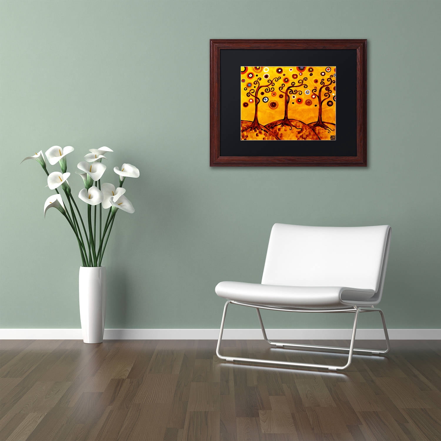 Trademark Fine Art "82" Canvas Art by Natasha Wescoat, Black Matte, Wood Frame
