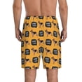 thumbnail image 4 of Lsque German Shepherd Woof Mens Sleep Pajama Shorts,Short Pajama Pants, Cotton Ultra-Soft Knit-Small, 4 of 9